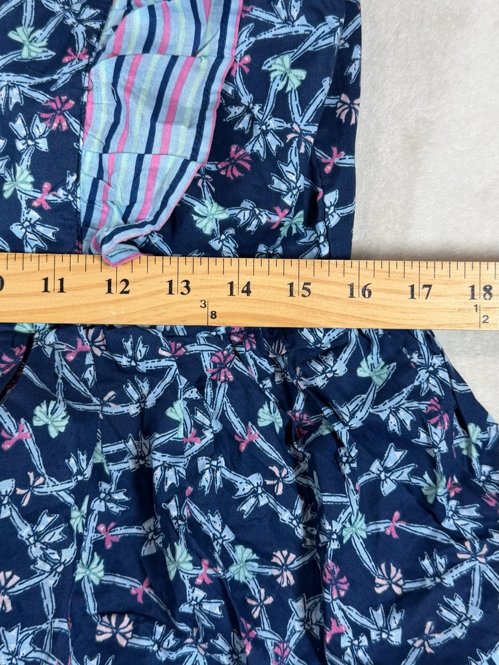 NWT Simply Southern Size Medium Navy Floral Tiered Ruffle Maxi Dress - Picture 5 of 6